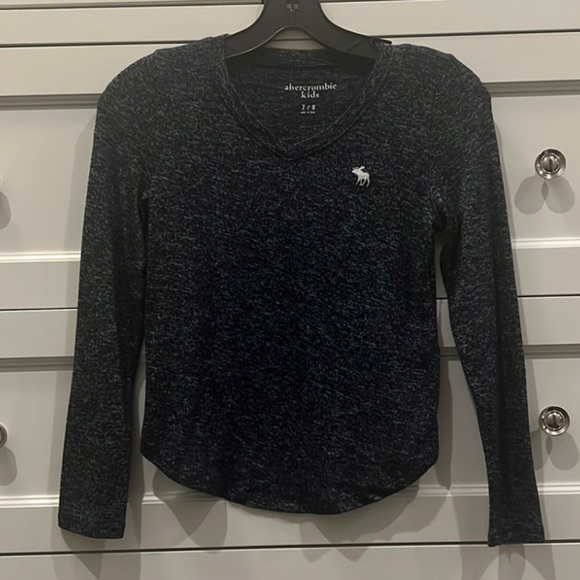 Abercrombie Kids Navy Blue Long-Sleeved Too - Picture 1 of 3